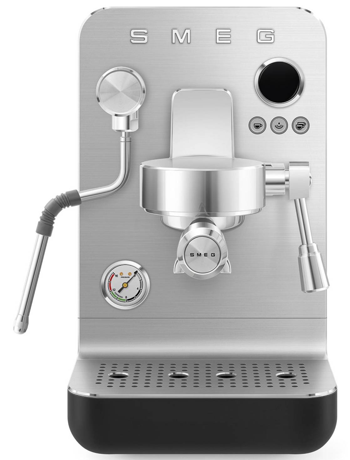 Pákový kávovar Smeg EMC02BLMEU / 1700 W / 1,7 l / 15 bar / matná černá Varianta: ivi3