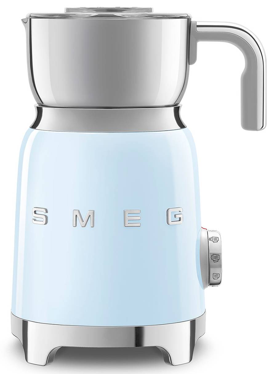 Napěňovač mléka Smeg 50's Style MFF11PBEU / 500 W / 0,6 l / pastelově modrá Varianta: ivi2