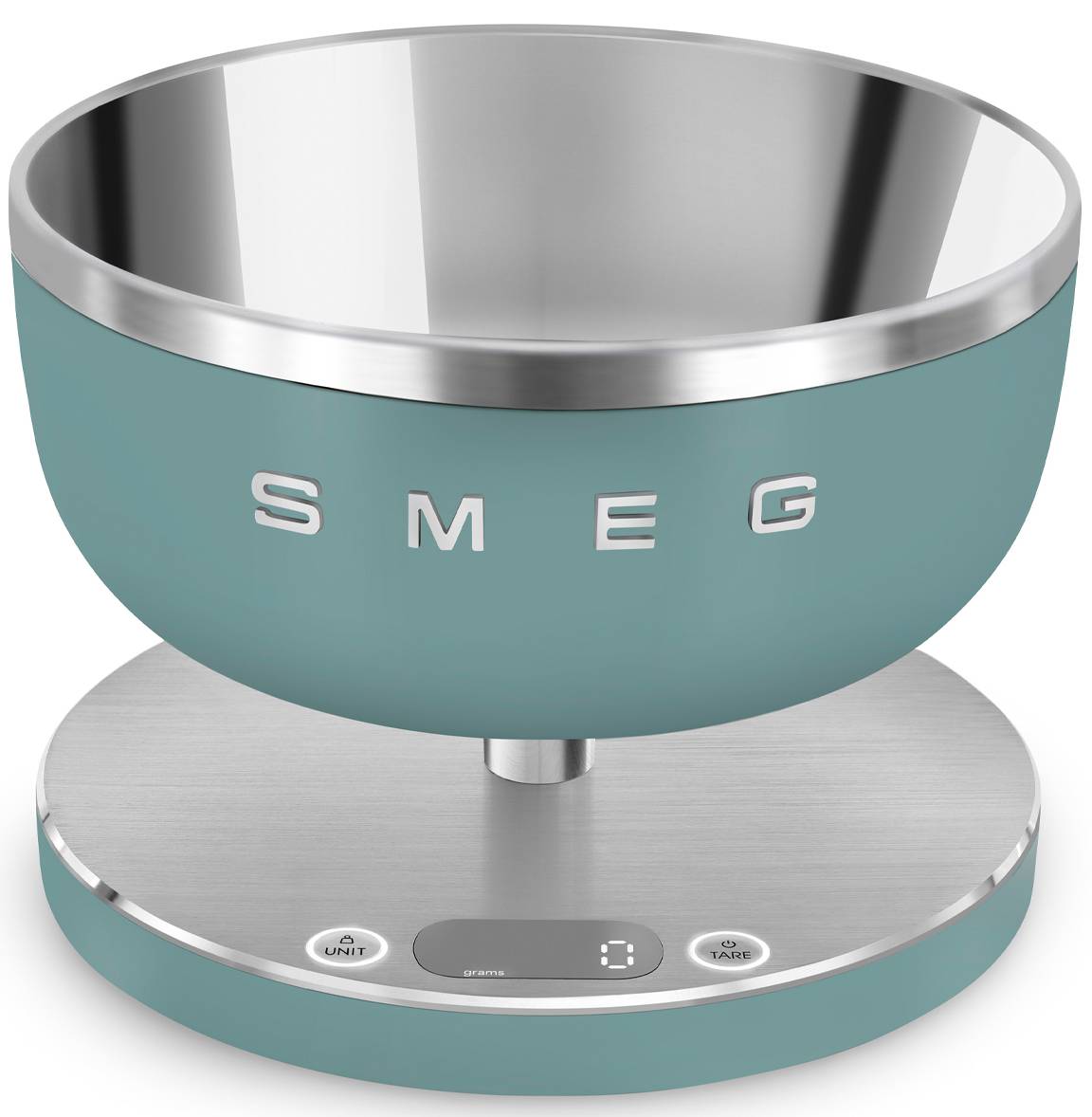 Digitální kuchyňská váha Smeg KSC01EGMWW / 1,8 l / max. nosnost 5 kg / g, ml, lb.oz, fl.oz / smaragdově zelená Varianta: ivi1