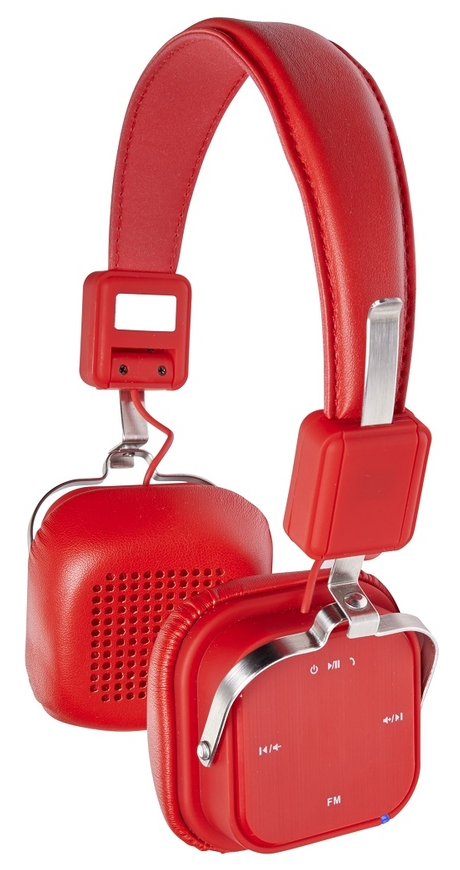 Bezdrátová sluchátka Tempi-Tec / Bluetooth / červená Varianta: ivi77