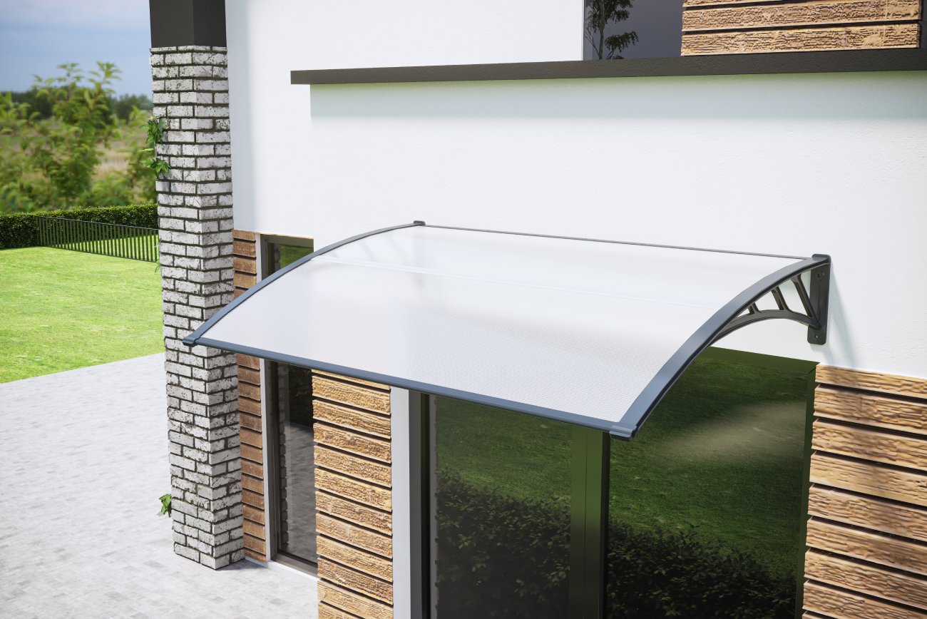 Vchodový přístřešek BestBerg BBDA-H15 / 100 x 150 cm / šedá Varianta: ivi0