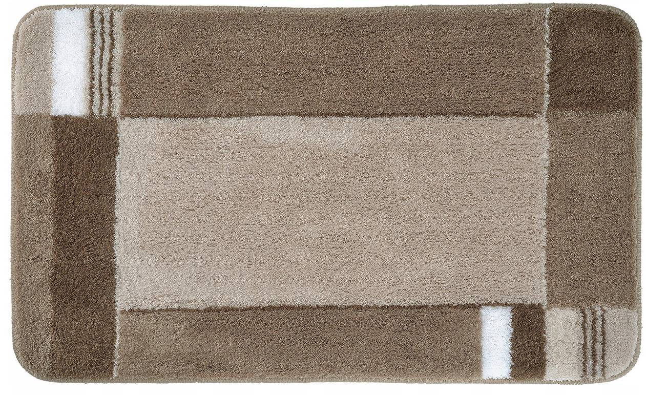 Koupelnová předložka Wolke Padova / 70 x 120 cm / hnědá Varianta: ivi1
