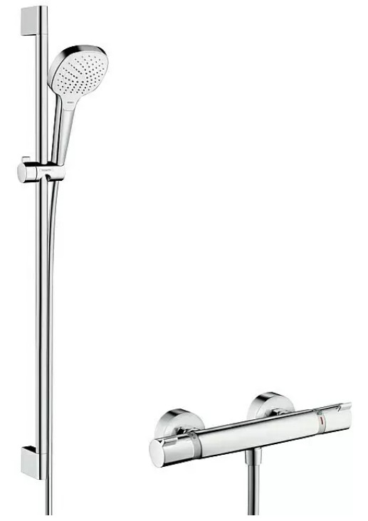 Sprchový systém na stěnu Hansgrohe Croma Select E Vario / kov/plast / 15 l/min. / chrom Varianta: ivi1