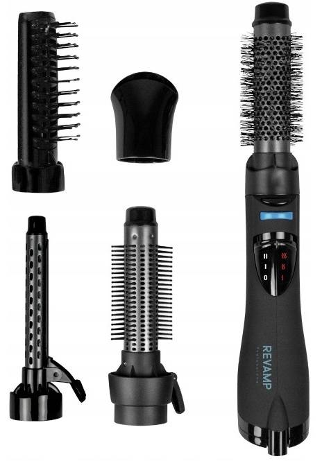 Horkovzdušná kulma Revamp Progloss Airstyle DR1200 / 1200 W / 4 teploty / ionizace / černá Varianta: ivi1