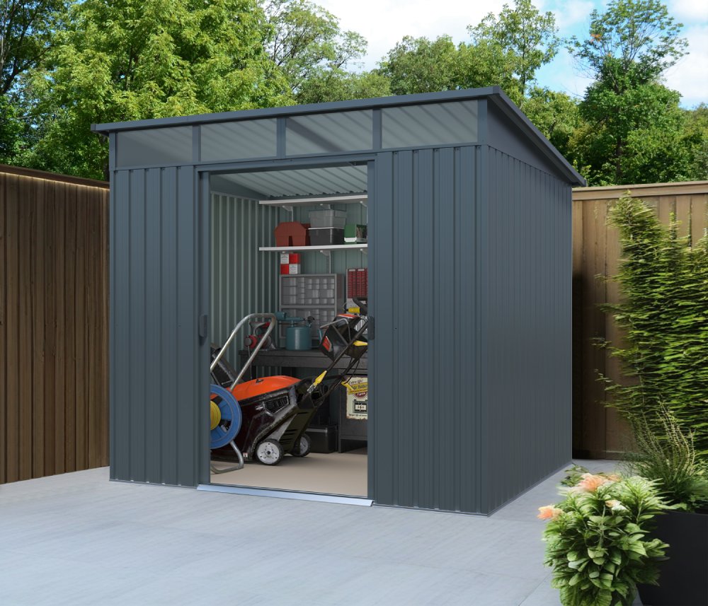 Zahradní domek BestBerg ZDSL-4S / 4,6 m² / 238 x 194 x 202 cm / světle šedá Varianta: ivi0