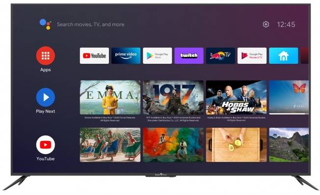 Smart televize Smart Tech SMT65E1MUC2M1B1 / 65" (165 cm) / 4K Ultra HD / 3840 x 2160 px / černá Varianta: ivi1