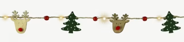 LED girlanda Blachere JFLA109 / 2m / 25 LED / dřevo Varianta: ivi2