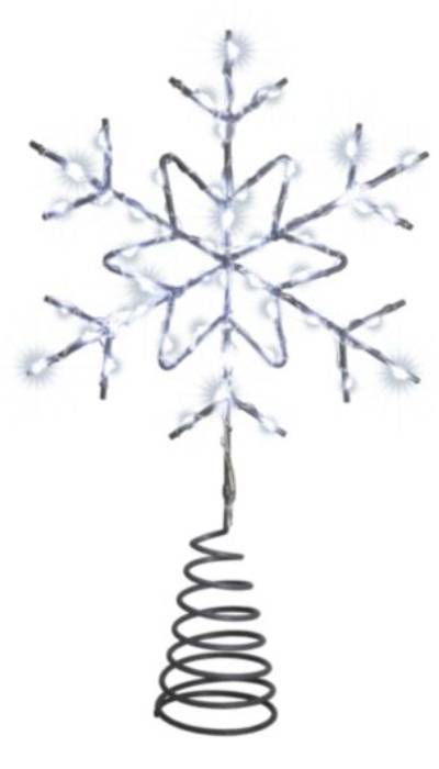 LED sněhová vločka Blachere JT185 / 59 diod / časovač / 3x AA baterie / stříbrná Varianta: ivi7