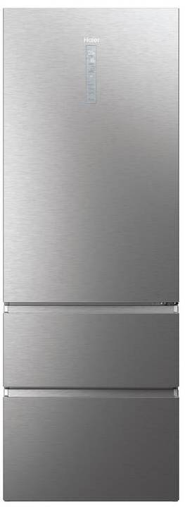 Kombinovaná chladnička Haier HTW7720ENMP / 483 l / 37 dB / 10 kg/24 hod. / stříbrná Varianta: ivi1