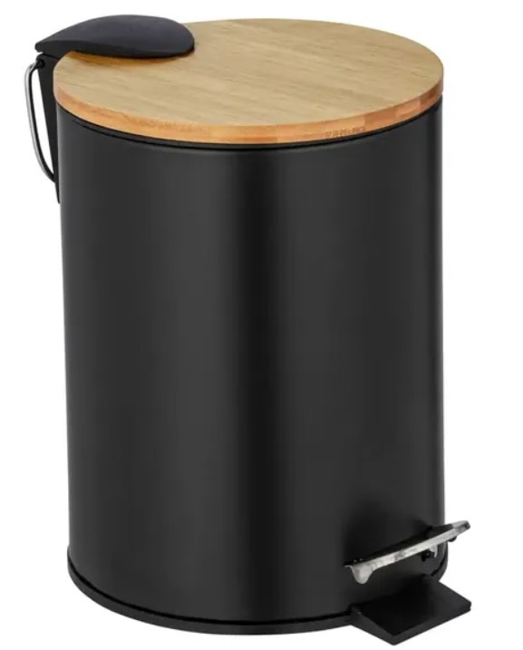 Kosmetický koš Wenko Tortona / 3 l / černá Varianta: ivi1