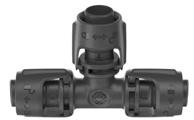 Spojka zavlažovacího systému Gardena Micro-Drip T-kus / 13 mm (1/2") / 2 ks / černá Varianta: ivi1