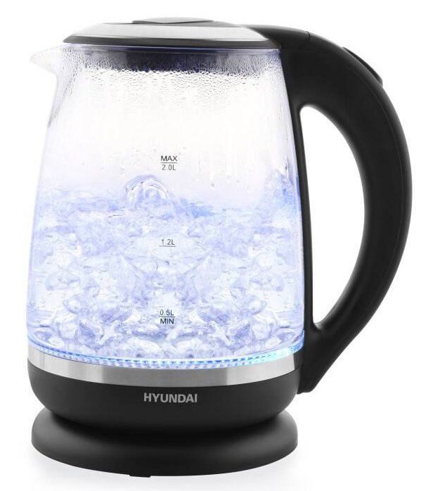 Rychlovarná konvice Hyundai VK 745 / 2 l / 2200 W / černá/sklo Varianta: ivi6
