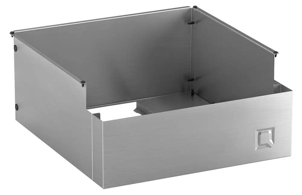 Vestavná zásuvka ONEQ pro grily Glow a Flame / ochrana před tepelným zářením / stříbrná Varianta: ivi2