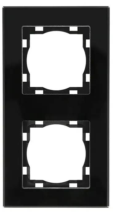 Dvojitý krycí rámeček Voltomat ART / černá Varianta: ivi1