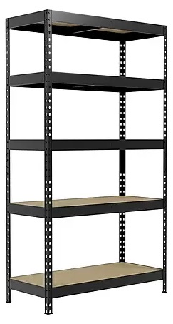 Vysokozátěžový regál Regalux / 180 x 90 x 40 cm / černá Varianta: ivi1