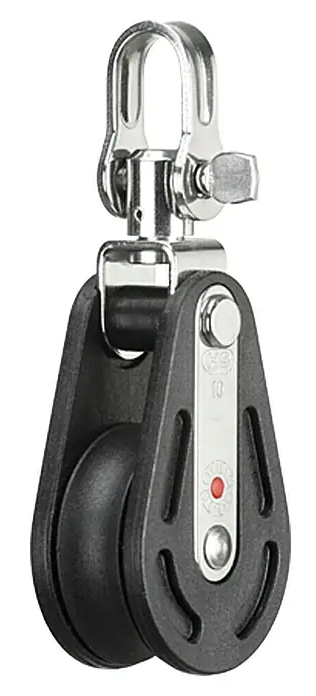 Otočná kladka Sprenger / 10 mm / nosnost 212 kg / černá Varianta: ivi1