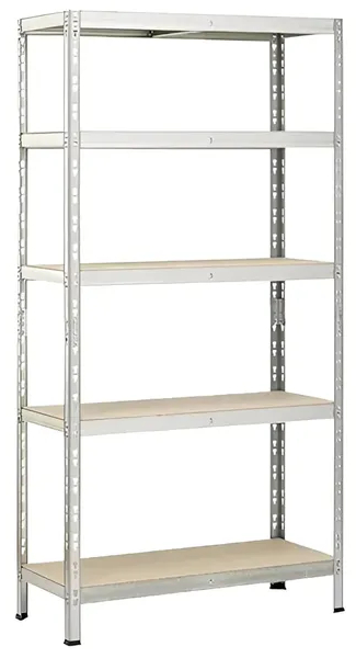 Univerzální regál Regalux / 180 x 90 x 40 cm / stříbrná Varianta: ivi4