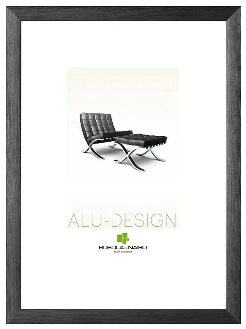 Fotorámeček Bubola & Naibo Alu-Design Plex / černá Varianta: ivi1