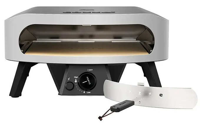 Plynová pec na pizzu Cozze Classic / 42,5 x 42,5 cm / černá/stříbrná Varianta: ivi1