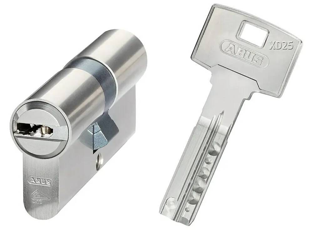 Cylindrická vložka Abus XD25 / 3,5 x 3,5 cm/ 3 ks klíčů / stříbrná Varianta: ivi1