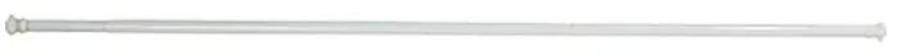 Tyč na sprchový závěs Venus / 110-245 cm / Ø 2,8 cm / hliník/PVC / bílá Varianta: ivi1