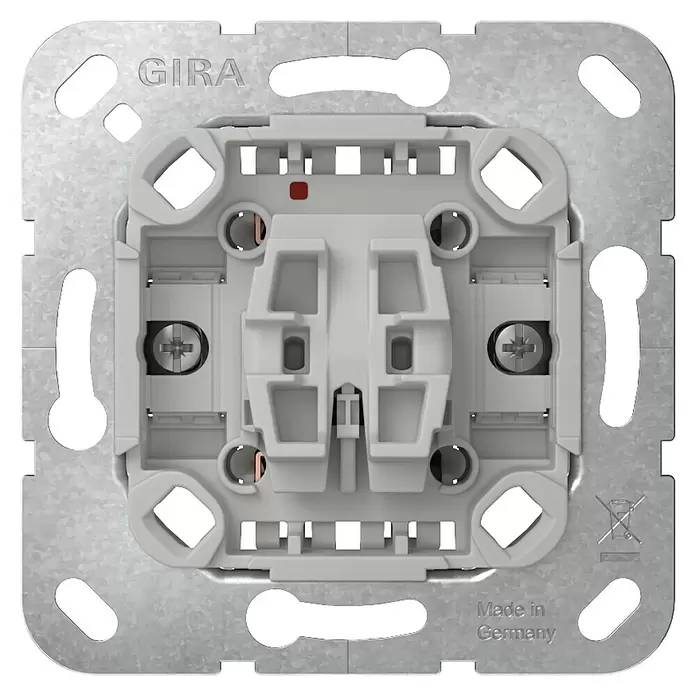 Mechanismus vypínače Gira 315100 / 10 A / 250 V / kov / šedá Varianta: ivi3