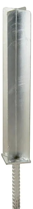 German Patka sloupku Ibiza / 60 x 7 cm / stříbrná Varianta: ivi4