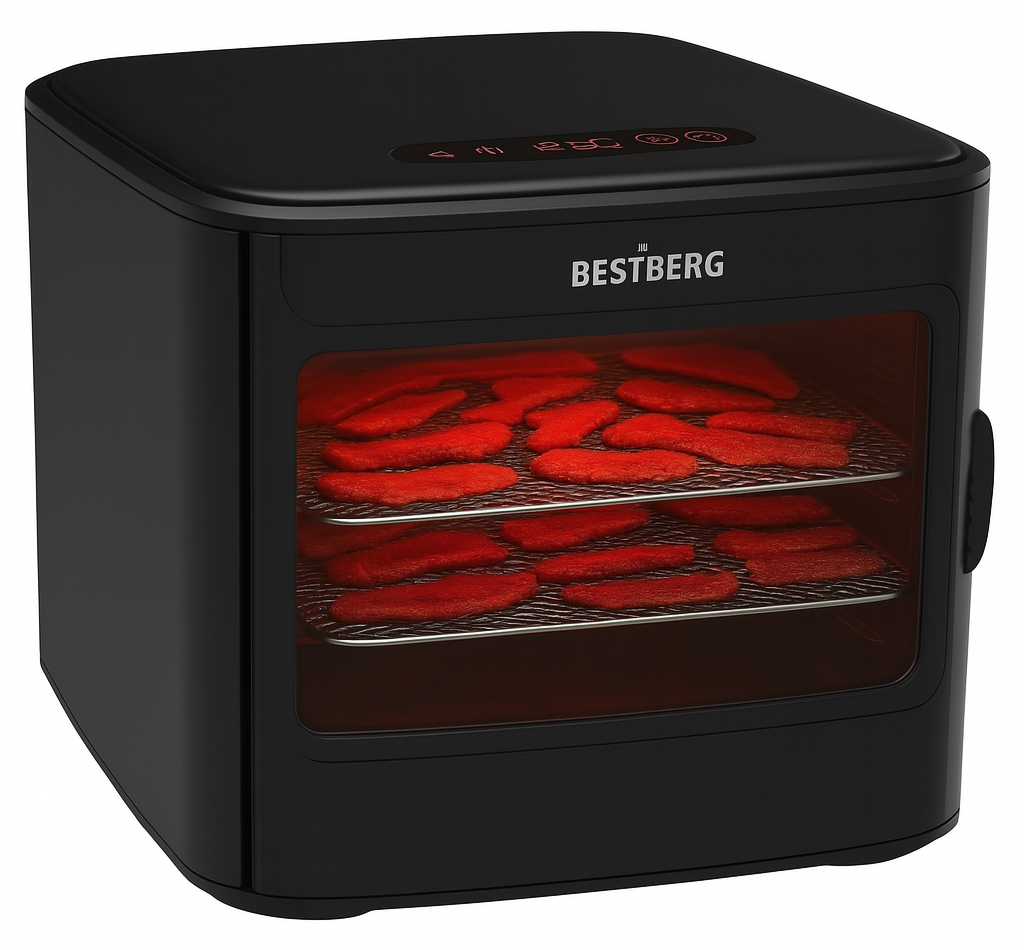 Infračervená sušička potravin BestBerg BBFD-20 / 5 plátů / 500 W / černá Varianta: ivi0