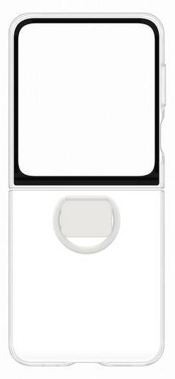 Průhledný kryt s držákem na prst na mobil Samsung Galaxy Z Flip6 (EF-QF741CTEGWW) / transparentní Varianta: ivi21