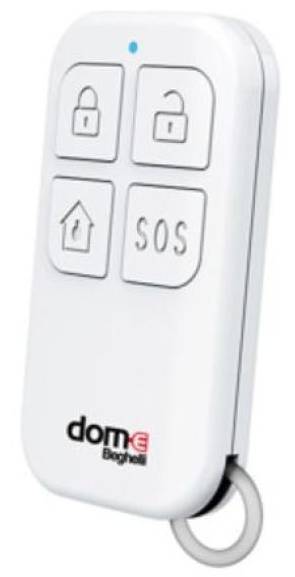 Dálkový ovladač pro centrálu zabezpečovacího systému Beghelli Dom‑E 60032 / SOS + dálkové ovládání / bílá Varianta: ivi13