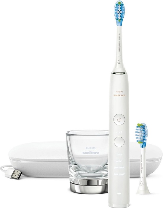 Sonický elektrický zubní kartáček Philips Sonicare DiamondClean 9000 HX9913/17 / bílá Varianta: ivi1