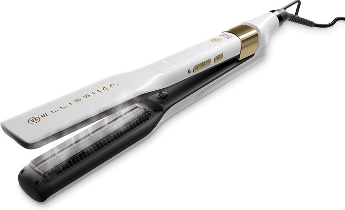 Žehlička na vlasy Bellissima 11808 Steam Elixir / 235 W / ionizace / 4 teploty / bílá/zlatá Varianta: ivi12