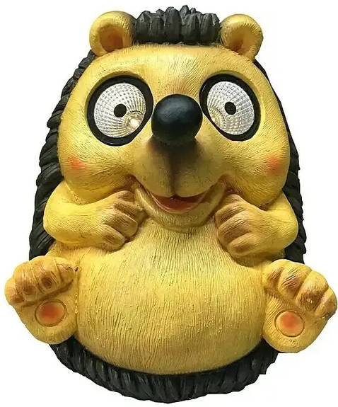 German Solární svítidlo ježek / 34 cm / 0,06 W / plast / hnědá/žlutá Varianta: ivi1