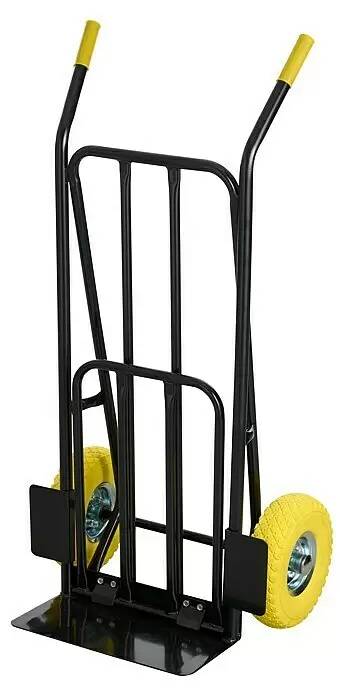German Skládací rudl / 112 cm / ocel / nosnost 250 kg / černá/žlutá Varianta: ivi1