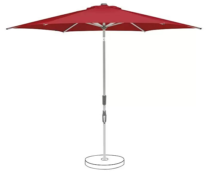 Slunečník Suncomfort Slide / Ø 250 cm / červená Varianta: ivi1