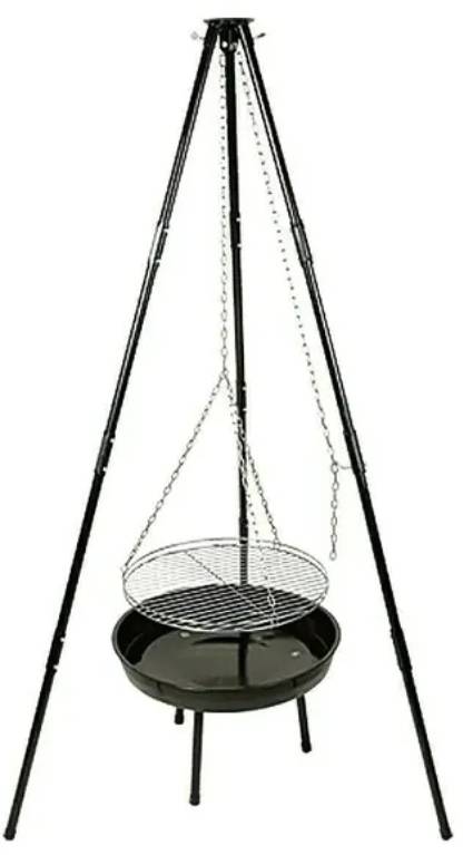 Závěsný gril Grillstar Louisiana / Ø 47 cm / kov/ocel / černá Varianta: ivi1