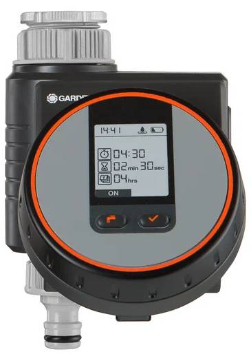 Zavlažovací počítač Gardena Flex 1890-20 / LCD displej / 6 cyklů/den / 0,5-12 bar / šedá/černá Varianta: ivi4