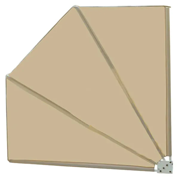 Balkonový vějíř Sunfun / 140 x 140 cm / béžová Varianta: ivi1