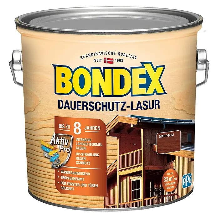 Lazura na dřevo Bondex / 2,5 l / mahagon Varianta: ivi1