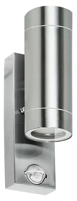 Venkovní LED svítidlo se senzorem Starlux Dundee / 240 lm / 6 W / GU10 / stříbrná Varianta: ivi1