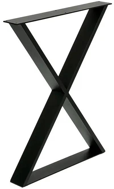 German Noha stolu Strong / 58 x 8 x 71,2 cm / nosnost 250 kg / ocel / černá Varianta: ivi1