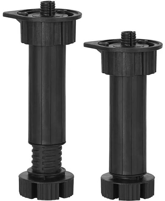 Nábytková noha Rei SW / 4 ks / 13,5-20 cm / plast / černá Varianta: ivi1