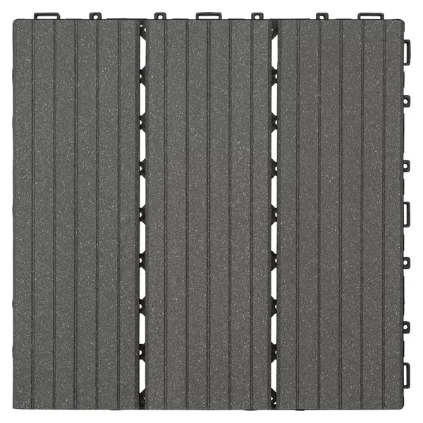 WPC dlaždice zacvakávací Rettenmeier / 4 ks / 30 x 30 x 2,2 cm / šedá Varianta: ivi10