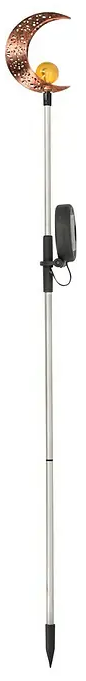 Bauhaus Solární svítidlo měsíc / LED / 82 cm / 1 lm / černá Varianta: ivi1