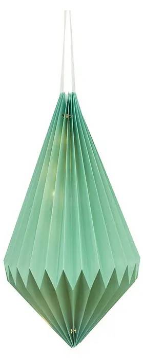 Závěsná lampa Starlux / 25 x 25 x 40 cm / 0,6 W / teplá bílá / zelená Varianta: ivi1