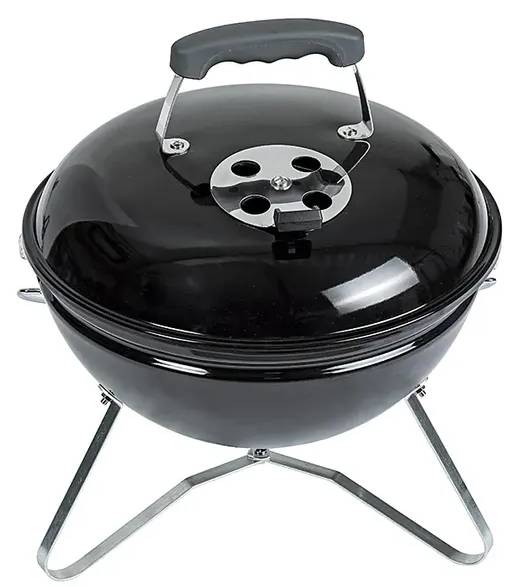 Stolní gril Kingstone Cutie Pie / Ø 36 cm / kov / dřevěné uhlí / černá Varianta: ivi1