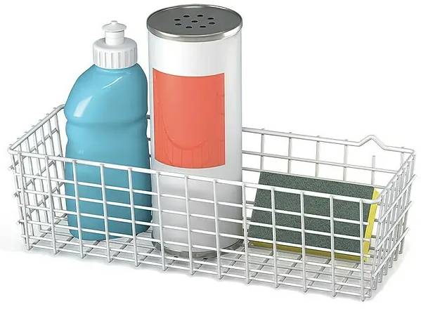 Košík Metaltex Pandino / 33 x 12 x 9 cm / plast / bílá Varianta: ivi1