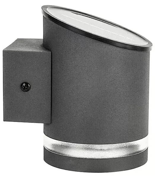 Bauhaus Solární svítidlo nástěnné / 0,1 W / 15 lm / 400 mAh / antracitová Varianta: ivi1