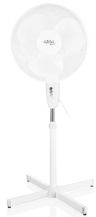 Ventilátor stojanový Gallet VEN16S / Ø 40 cm / 3 lopatky / 3 rychlosti / bílá Varianta: ivi1