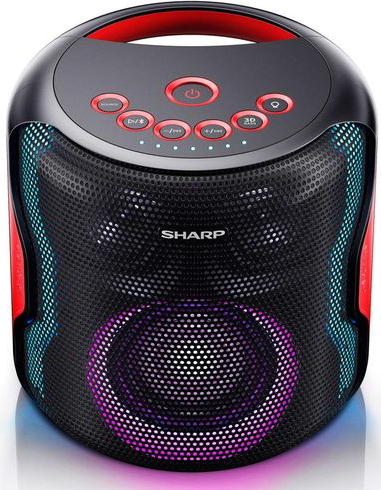 Party reproduktor Sharp PS-921BK / 130 W / LED party světla / černá Varianta: ivi10
